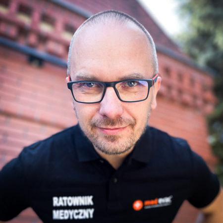 Instruktor pierwszej pomocy Marcin Sydor